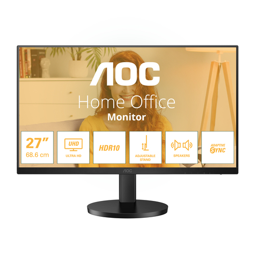 AOC U27B3AF Computerbildschirm 68,6 cm (27) 3840 x 2160 Pixel 4K Ultra HD LED Schwarz AOC U27B3AF Computerbildschirm 68,6 cm (27) 3840 x 2160 Pixel 4K Ultra HD LED Schwarz