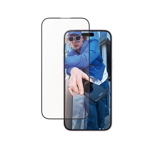 PanzerGlass Displayschutz Aluminum Rahmen iPhone 16 Plus 15 Plus Ultra-Wide Fit PanzerGlass Displayschutz Aluminum Rahmen iPhone 16 Plus 15 Plus Ultra-Wide Fit