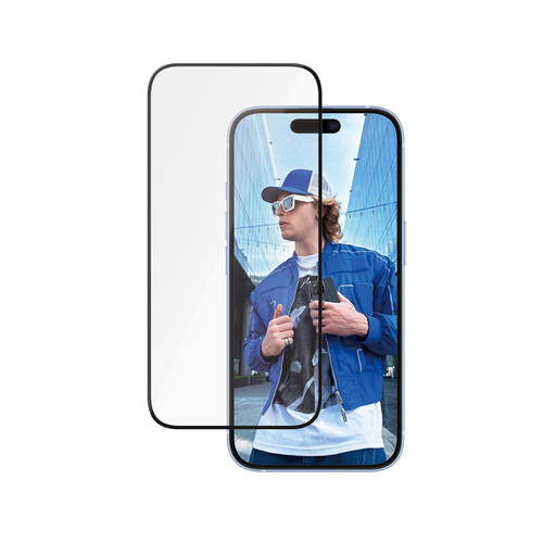 PanzerGlass PanzerGlass Ceramic Screen Protector iPhone 16 &vert; 15 &vert; Ultra-Wide Fit w&period; EasyAligner