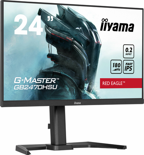 23.8 Zoll iiyama GB2470HSU-B6, 60,5cm TFT, 180 Hz, Full HD, 0,2ms, 1x HDMI, 1x DP, integrierter USB-Hub 23.8 Zoll iiyama GB2470HSU-B6, 60,5cm TFT, 180 Hz, Full HD, 0,2ms, 1x HDMI, 1x DP, integrierter USB-Hub
