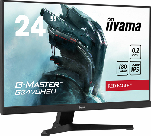 23.8 Zoll iiyama G2470HSU-B6, 60,5cm TFT, 180 Hz, Full HD, 0,2ms, 1x HDMI, 1x DP, integrierter USB-Hub 23.8 Zoll iiyama G2470HSU-B6, 60,5cm TFT, 180 Hz, Full HD, 0,2ms, 1x HDMI, 1x DP, integrierter USB-Hub