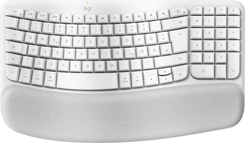 Logitech Wave Keys for Mac weiß Tastatur, Layout: DE, Membran Key Switch Logitech Wave Keys for Mac weiß Tastatur, Layout: DE, Membran Key Switch