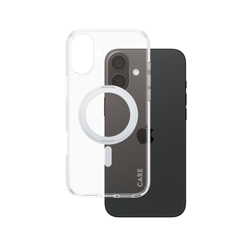 PanzerGlass CARE by PanzerGlass Case Transparent w&period; Silver Kickstand & MagSafe iPhone 16 Plus