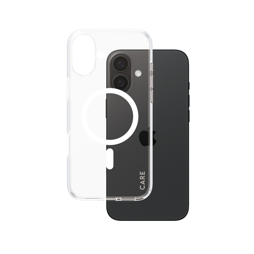 PanzerGlass CARE by PanzerGlass Urban Combat Case Transparent w&period; White MagSafe iPhone 16 Plus