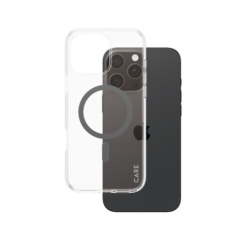 PanzerGlass CARE by PanzerGlass Urban Combat Case Transparent w&period; Black MagSafe iPhone 16 Pro Max