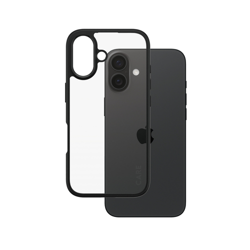 PanzerGlass CARE by PanzerGlass Urban Combat Case Transparent w&period; Black Frame iPhone 16