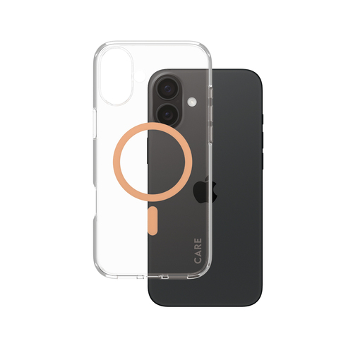 PanzerGlass CARE by PanzerGlass Urban Combat Case Transparent w&period; Peachy MagSafe iPhone 16 Plus