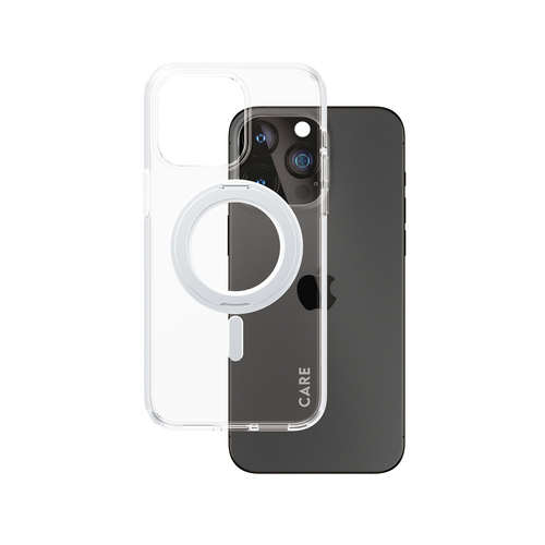 PanzerGlass CARE by PanzerGlass Case Transparent w&period; Silver Kickstand & MagSafe iPhone 15 Pro Max