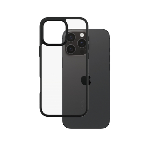 PanzerGlass CARE by PanzerGlass Urban Combat Case Transparent w&period; Black Frame iPhone 16 Pro Max