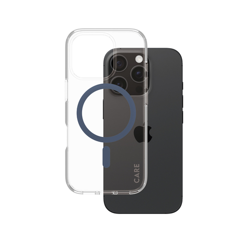PanzerGlass CARE by PanzerGlass Urban Combat Case Transparent w&period; Blue MagSafe iPhone 16 Pro
