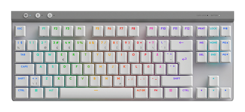 Logitech G 920-012551 wei&szlig; Tastatur&comma; Layout&colon; Nordisch&comma; Logitech GL Tactile&comma; RGB
