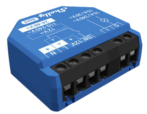 Shelly 1 Gen3 Intelligenter Schalter 1P Blau