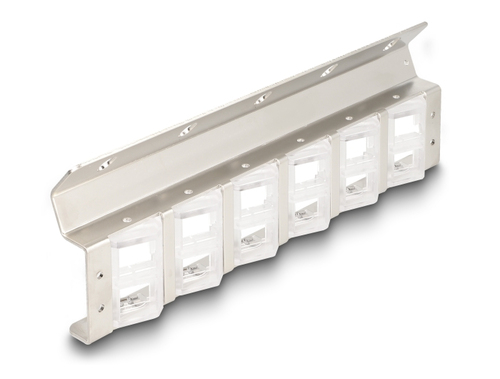 DeLOCK Keystone Halterung 12 Port neigbar f&uuml;r 10 oder 19 Rack und Wandmontage