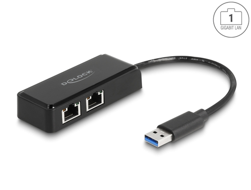 DeLOCK 64194&comma; Ethernet&comma; 5000 Mbit&sol;s&comma; schwarz