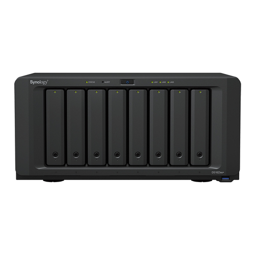 Synology DS1823xs&plus;&comma; 8 GB RAM&comma; 8x Einsch&uuml;be&comma; 4x 10 GBit&sol;s LAN&comma; Tower NAS schwarz