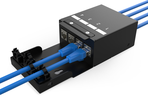 Digitus DN-93708-4 Netzwerkanschlussdose Schwarz Digitus DN-93708-4 Netzwerkanschlussdose Schwarz