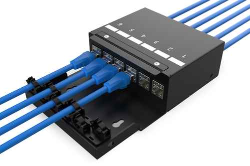 Digitus DN-93708-6 Netzwerkanschlussdose Schwarz Digitus DN-93708-6 Netzwerkanschlussdose Schwarz