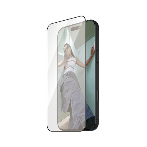 PanzerGlass SAFE. by PanzerGlass Screen Protection w. Black Frame iPhone 16 Pro | Ultra-Wide Fit PanzerGlass SAFE. by PanzerGlass Screen Protection w. Black Frame iPhone 16 Pro | Ultra-Wide Fit