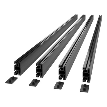 APC NetShelter Aisle Containment&comma; Rahmenprofil und Endabdeckung&comma; 2536 mm&comma; 4 St&uuml;ck&comma; schwarz