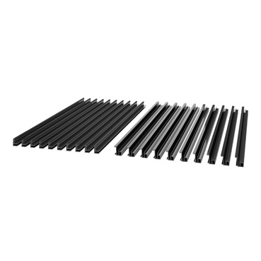 APC NetShelter Aisle Containment, Panel-Montageschiene A&B, 10 Stück, schwarz APC NetShelter Aisle Containment, Panel-Montageschiene A&B, 10 Stück, schwarz