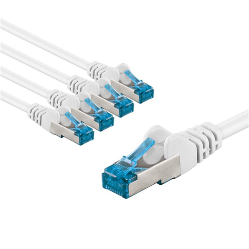 2m Patchkabel Cat6a&comma; S&sol;FTP&comma; wei&szlig;&comma; Kupfer&comma; Goobay
