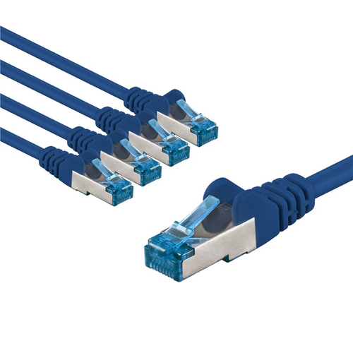 3m Patchkabel Cat6a&comma; S&sol;FTP&comma; blau&comma; Kupfer&comma; Goobay
