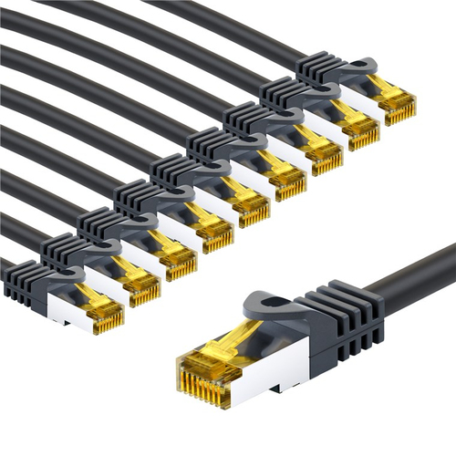 2m Patchkabel Cat7, S/FTP, schwarz, Kupfer, Goobay 2m Patchkabel Cat7, S/FTP, schwarz, Kupfer, Goobay