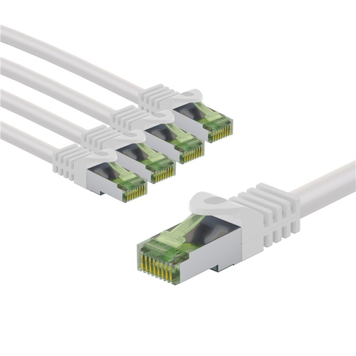 5m Patchkabel Cat8.1, S/FTP, grün, weiß, Kupfer, Goobay 5m Patchkabel Cat8.1, S/FTP, grün, weiß, Kupfer, Goobay