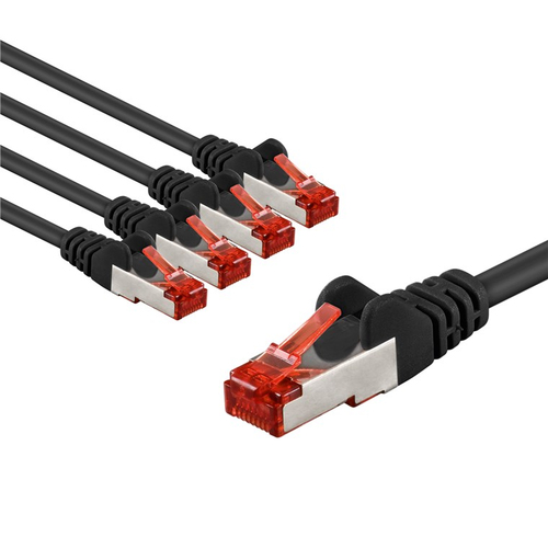3m Patchkabel Cat6&comma; S&sol;FTP&comma; schwarz&comma; Kupfer&comma; Goobay