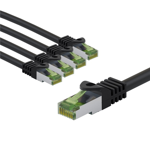 5m Patchkabel Cat8.1, S/FTP, schwarz, grün, Kupfer, Goobay 5m Patchkabel Cat8.1, S/FTP, schwarz, grün, Kupfer, Goobay