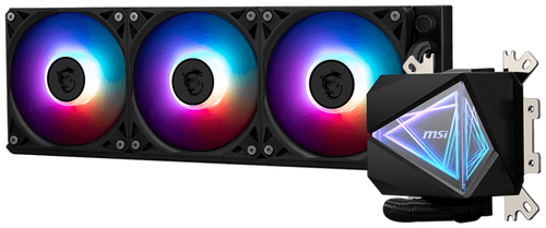 MSI Coreliquid I360, schwarz, Komplett-Wasserkühlung, 62,5x69,1x74mm, 4-pin + 4-pin MSI Coreliquid I360, schwarz, Komplett-Wasserkühlung, 62,5x69,1x74mm, 4-pin + 4-pin