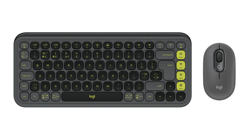 Logitech Pop Icon Combo graphit Tastatur&comma; Layout&colon; UK Englisch&comma; Scherenschalter