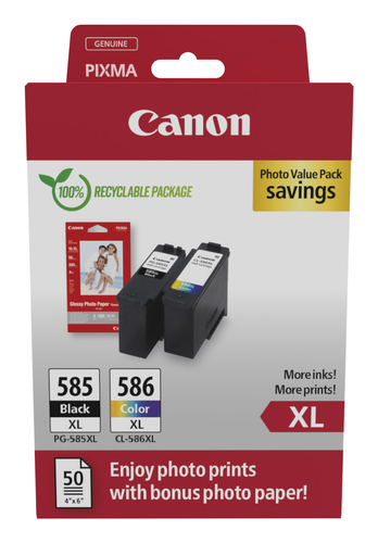 Canon PG-585XL&sol;CL-586 PVP&comma; original&comma; schwarz&comma; cyan&comma; magenta&comma; gelb