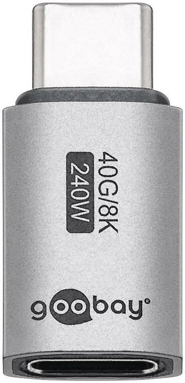 USB-C-Adapter Stecker/Buchse gerade, USB 4.0 USB-C-Adapter Stecker/Buchse gerade, USB 4.0