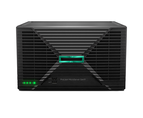 HPE ProLiant MicroServer Gen11 G7400 2c 16GB-U 4LFF-NHP 1TB HDD 180W Ext PS EMEA Cmp Module Server HPE ProLiant MicroServer Gen11 G7400 2c 16GB-U 4LFF-NHP 1TB HDD 180W Ext PS EMEA Cmp Module Server