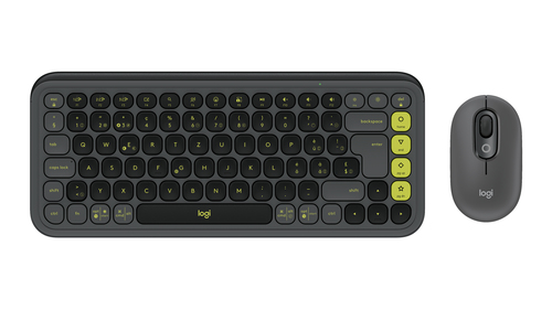 Logitech Pop Icon Combo graphit Tastatur&comma; Layout&colon; Schweiz&comma; Scherenschalter