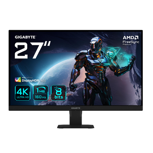 27 Zoll GIGABYTE GS27U, 68,6cm TFT, 160 Hz, 4K Ultra HD, 1ms, 2x HDMI, 1x DP 27 Zoll GIGABYTE GS27U, 68,6cm TFT, 160 Hz, 4K Ultra HD, 1ms, 2x HDMI, 1x DP