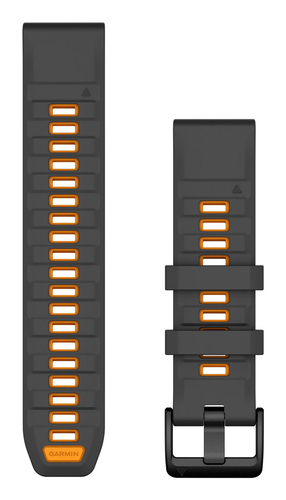 Garmin QuickFit&comma; graphit&comma; orange&comma; Graphite&sol;Spark Orange&comma; Band&comma; f&uuml;r Smartwatch