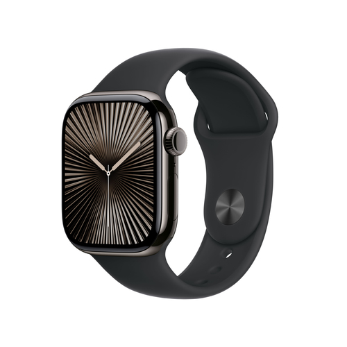 Apple Watch Series 10&comma; schwarz&comma; Touchscreen&comma; rechteckig&comma; watchOS 11&comma; Smartwatch
