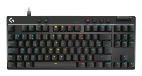 Logitech G 920-013229 schwarz Tastatur, Layout: Französisch, mechanisch, beleuchtet Logitech G 920-013229 schwarz Tastatur, Layout: Französisch, mechanisch, beleuchtet