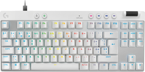 Logitech G 920-013286 weiß Tastatur, Layout: Schweiz, mechanisch, beleuchtet Logitech G 920-013286 weiß Tastatur, Layout: Schweiz, mechanisch, beleuchtet