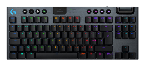 Logitech G G915 X LIGHTSPEED schwarz Tastatur, Layout: Französisch, Logitech GL Linear, beleuchtet Logitech G G915 X LIGHTSPEED schwarz Tastatur, Layout: Französisch, Logitech GL Linear, beleuchtet