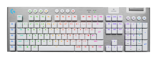 Logitech G G915 X LIGHTSPEED wei&szlig; Tastatur&comma; Layout&colon; UK Englisch&comma; Logitech GL Tactile&comma; beleuchtet