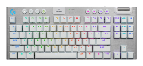 Logitech G G915 X LIGHTSPEED wei&szlig; Tastatur&comma; Layout&colon; UK Englisch&comma; Logitech GL Tactile&comma; beleuchtet