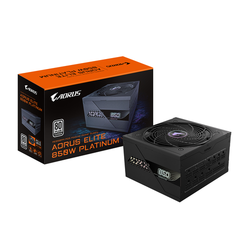 850W GIGABYTE AORUS ELITE P850W ATX 3.1 Netzteil, 80 PLUS Platinum, schwarz, vollständig modular 850W GIGABYTE AORUS ELITE P850W ATX 3.1 Netzteil, 80 PLUS Platinum, schwarz, vollständig modular
