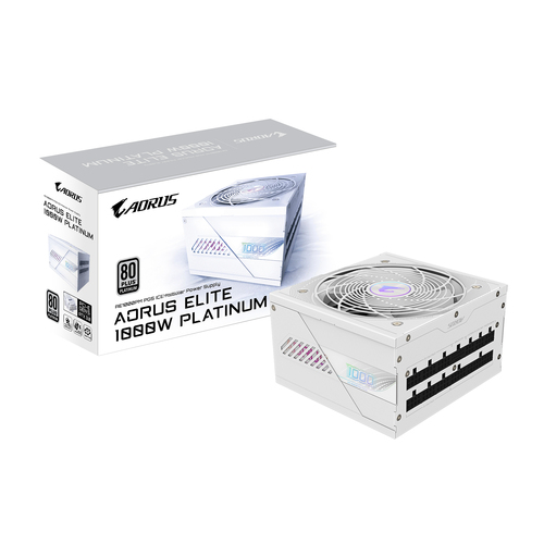 1000W GIGABYTE AORUS ELITE P1000W ICE ATX 3.1 Netzteil, 80 PLUS Platinum, weiß, vollständig modular 1000W GIGABYTE AORUS ELITE P1000W ICE ATX 3.1 Netzteil, 80 PLUS Platinum, weiß, vollständig modular