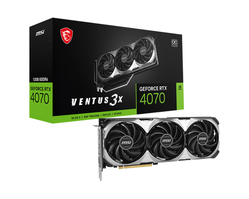 MSI GeForce RTX 4070 VENTUS 3X E1 12G OC, 12GB GDDR6X Grafikkarte, 1x HDMI, 3x DP MSI GeForce RTX 4070 VENTUS 3X E1 12G OC, 12GB GDDR6X Grafikkarte, 1x HDMI, 3x DP