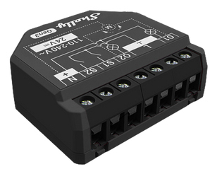 Shelly 2PM Gen3 Intelligenter Schalter 2P Schwarz