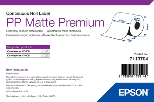 Epson PP Matte Premium, Continuous, Epson PP Matte Premium, Continuous,