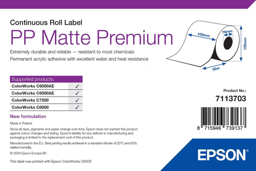 Epson PP Matte Premium, Continuous, Epson PP Matte Premium, Continuous,